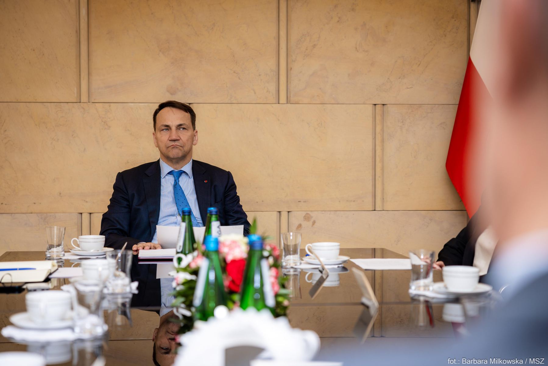 Mówił o wizycie Sikorskiego w USA i ostro skrytykował propagandę